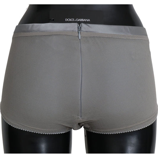 Dolce & Gabbana Underwear Silver With Net Silk Bottoms