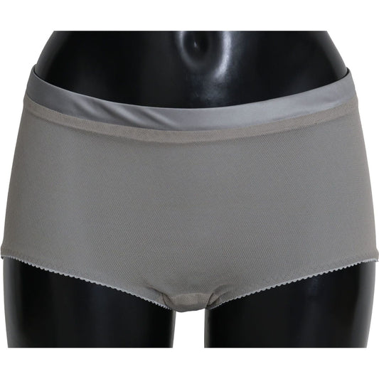 Dolce & Gabbana Underwear Silver With Net Silk Bottoms