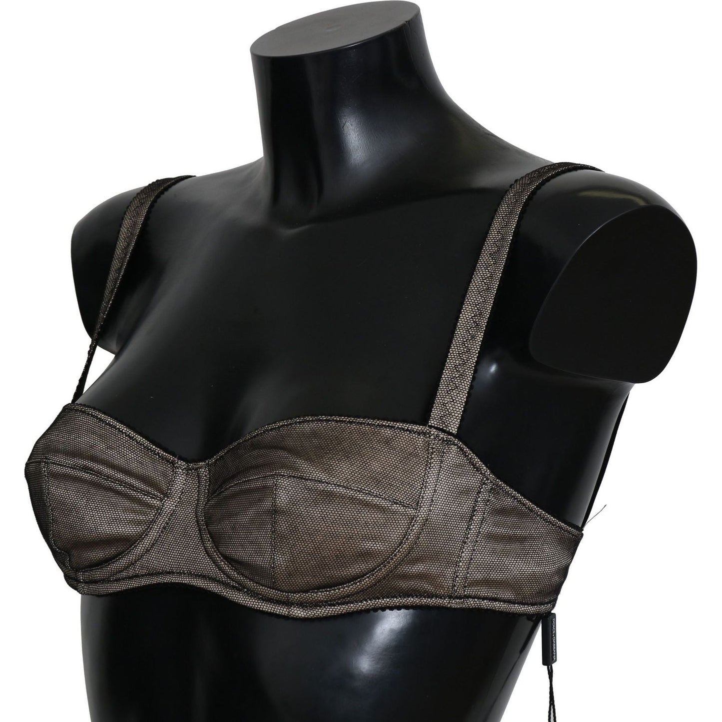 Dolce & Gabbana Brown Regg Balconcino Imbottito Bra Underwear Bik245-S