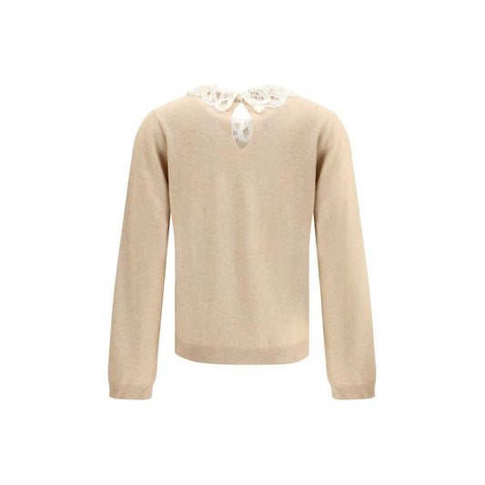 Fabiana Filippi Lace collar Sweater