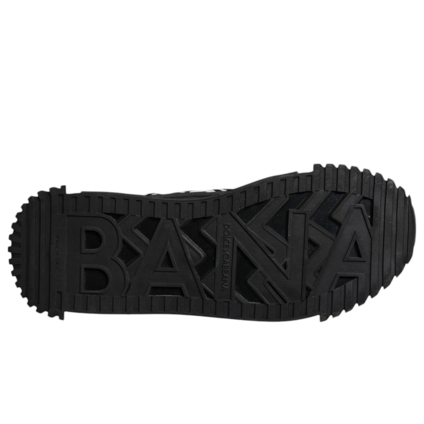 Dolce & Gabbana Black Logo Lace Up Low Top NS1 Sneakers MV7208-44