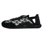 Dolce & Gabbana Black Logo Lace Up Low Top NS1 Sneakers MV7208-44