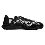 Dolce & Gabbana Black Logo Lace Up Low Top NS1 Sneakers MV7208-44