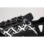 Dolce & Gabbana Black Logo Lace Up Low Top NS1 Sneakers MV7208-44