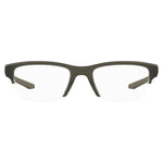 "Under Armour Green Resin Frames eyeglasses with resin material, green color, 53/19/145 mm dimensions"
