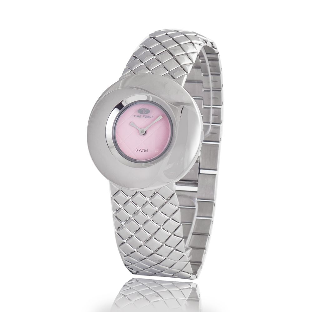 Time Force Silver Stainless Steel Dress Watch