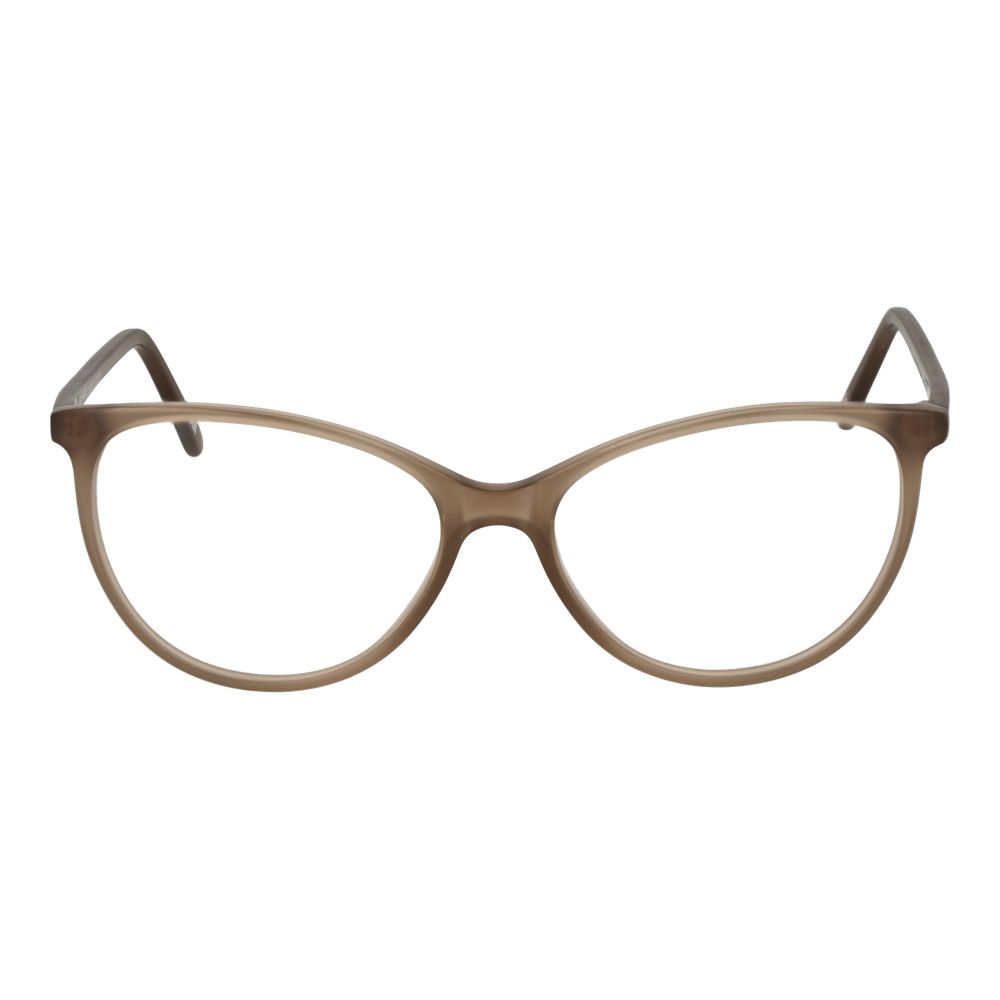 Andy Wolf Beige Unisex Glasses Frame - Full-rim acetate cat-eye style with demo lenses