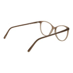 Andy Wolf Beige Unisex Glasses Frame in acetate, full-rim cat eye design, showing side view with temples, size 55-15-140.