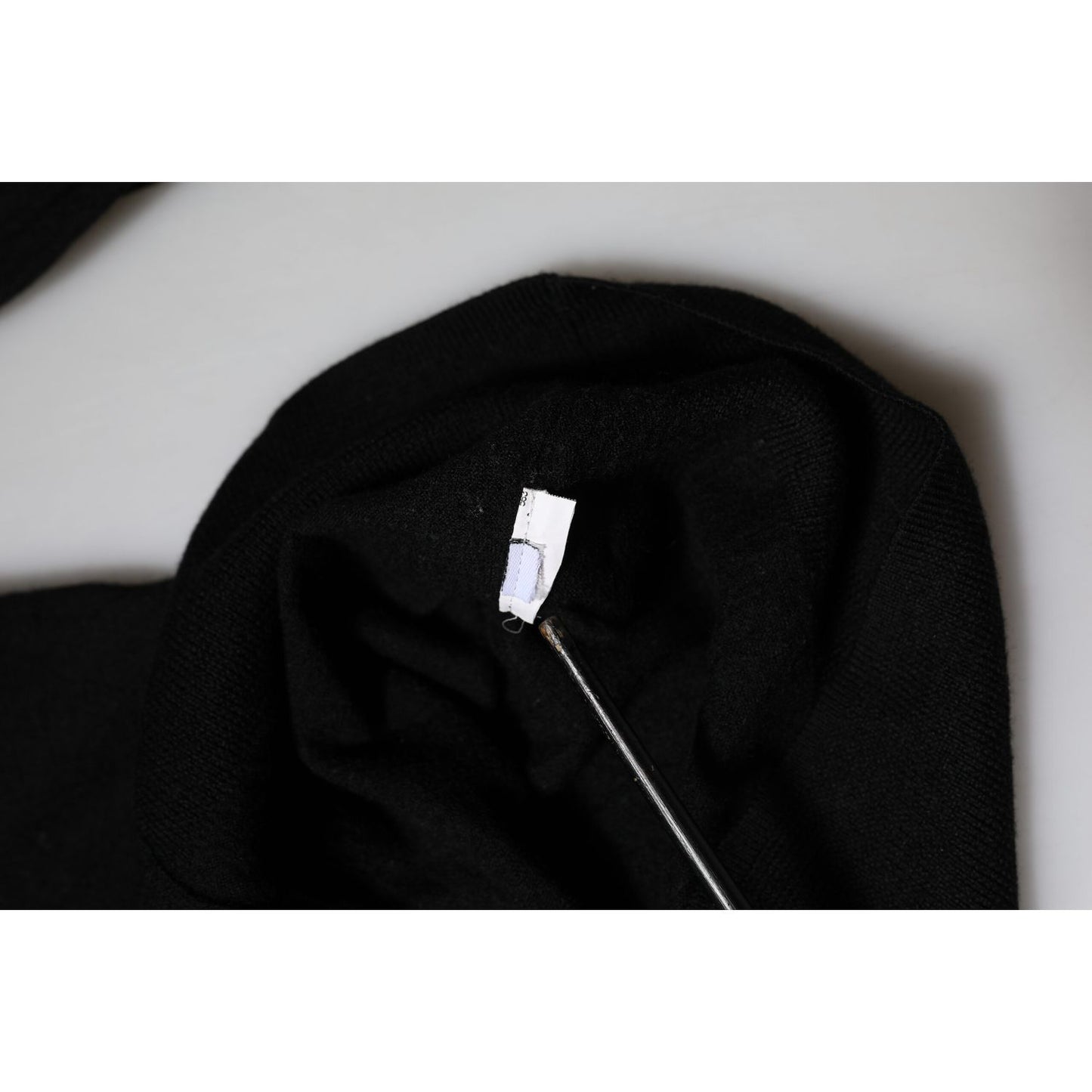 Dolce & Gabbana Black STAFF Round Neck Cardigan Sweater