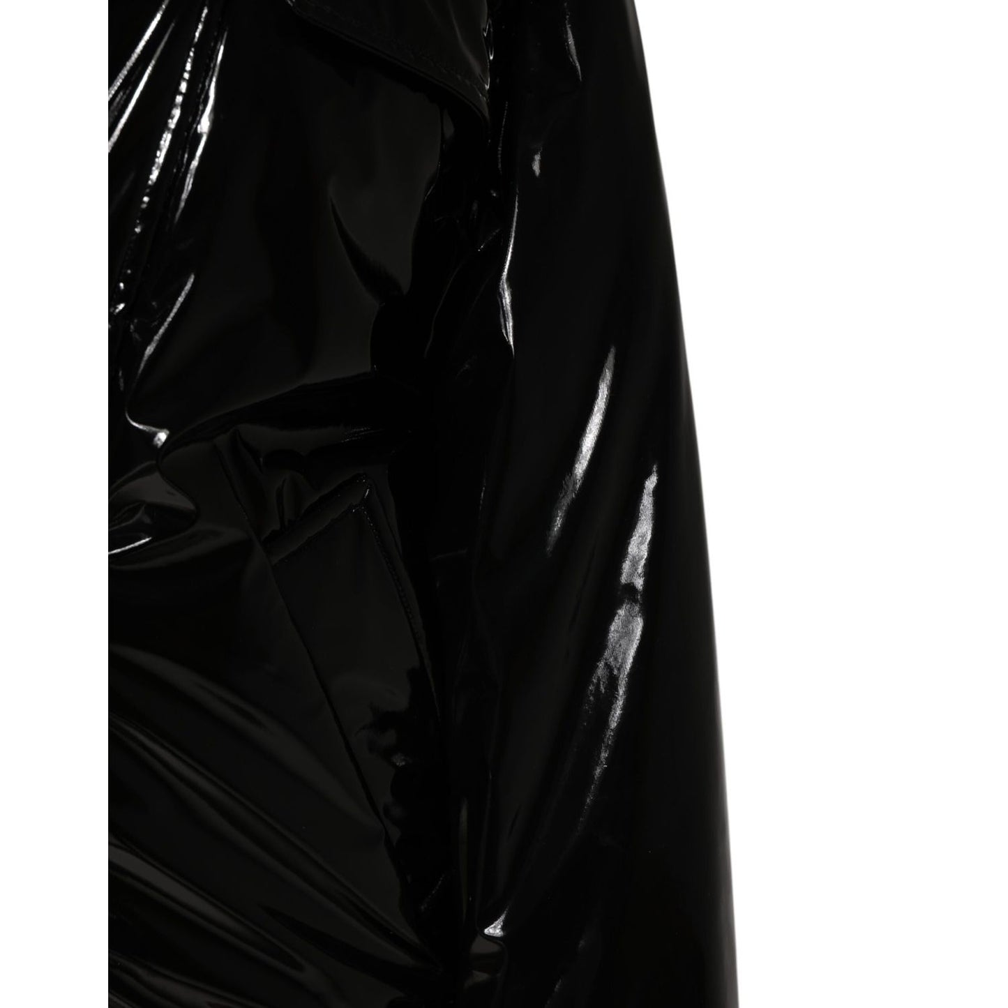 Dolce & Gabbana Polyester Black Quilted Puffer Coat Jacket