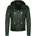 Dolce & Gabbana Green Lambskin Jacket DO-15914-IT48 | M