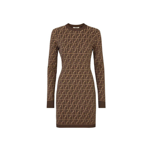 Fendi Cotton FF Dress FE-8776395161812-40