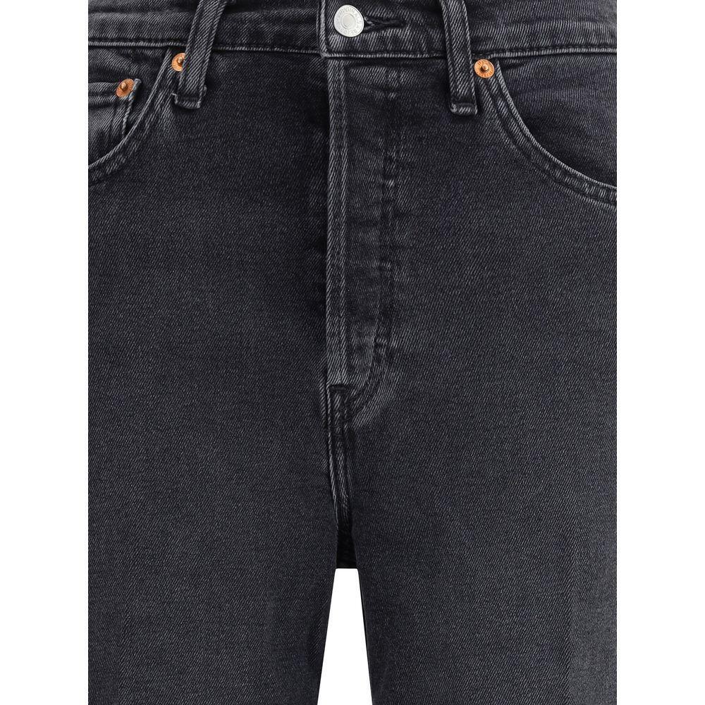 RE/DONE Black Cotton Jeans Denim