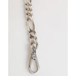 Dolce & Gabbana Silver Tone Brass Chain Lobster Clasp DG Logo Bracelet SMY11078
