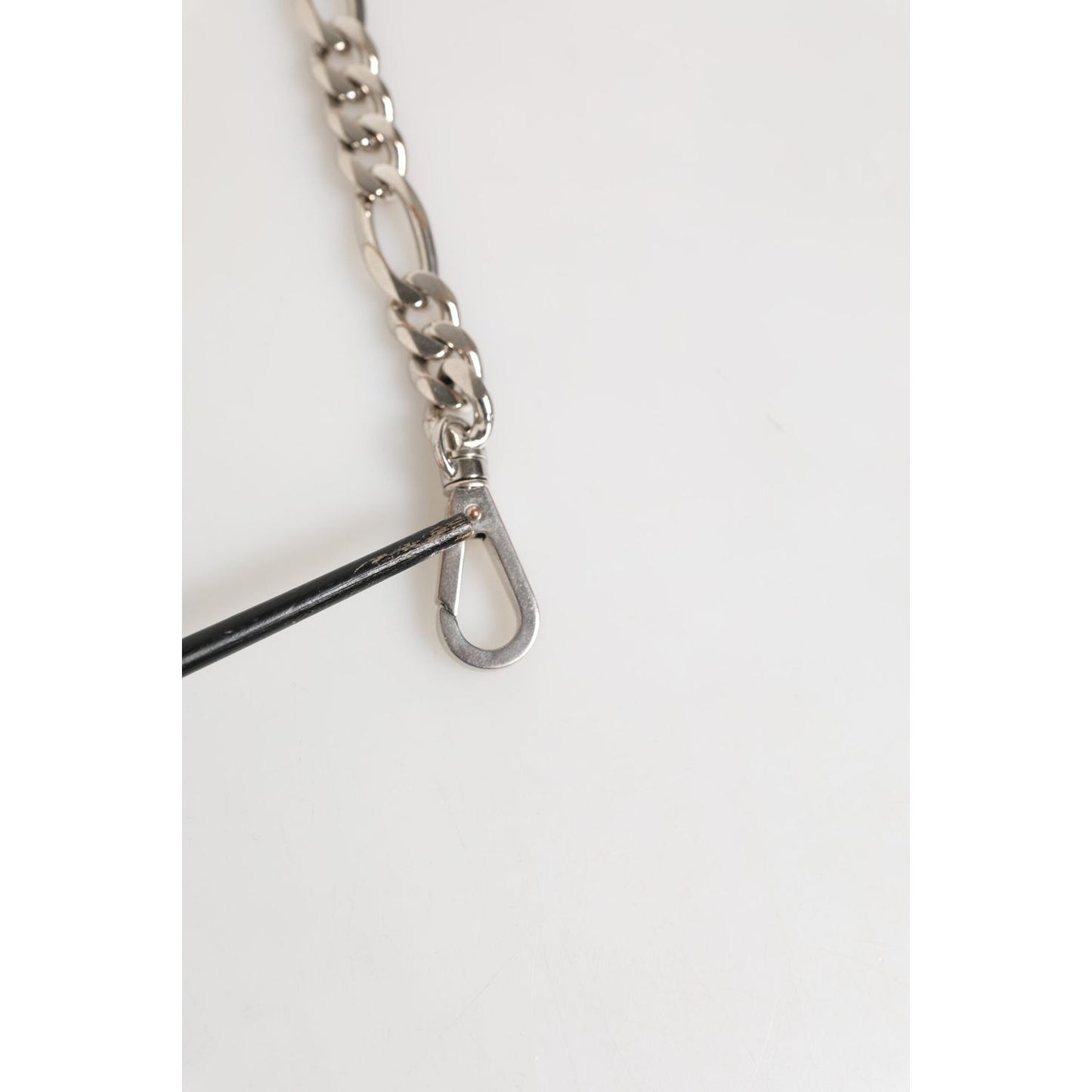 Dolce & Gabbana Silver Tone Brass Chain Lobster Clasp DG Logo Bracelet SMY11078