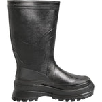 Dolce & Gabbana Metallic Black Pull On Rain Boots Men Shoes MV7884-41