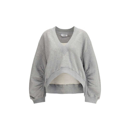 The Attico Gray Cotton Sweatshirt