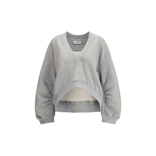 The Attico Gray Cotton Sweatshirt