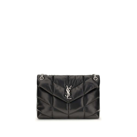 Saint Laurent Black Lamb Ovis Aries Aries Shoulder Bag