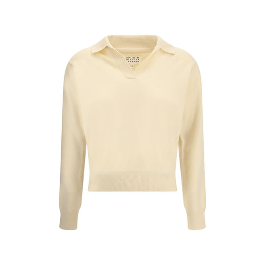 Margiela Cream Fleece Wool Sweater