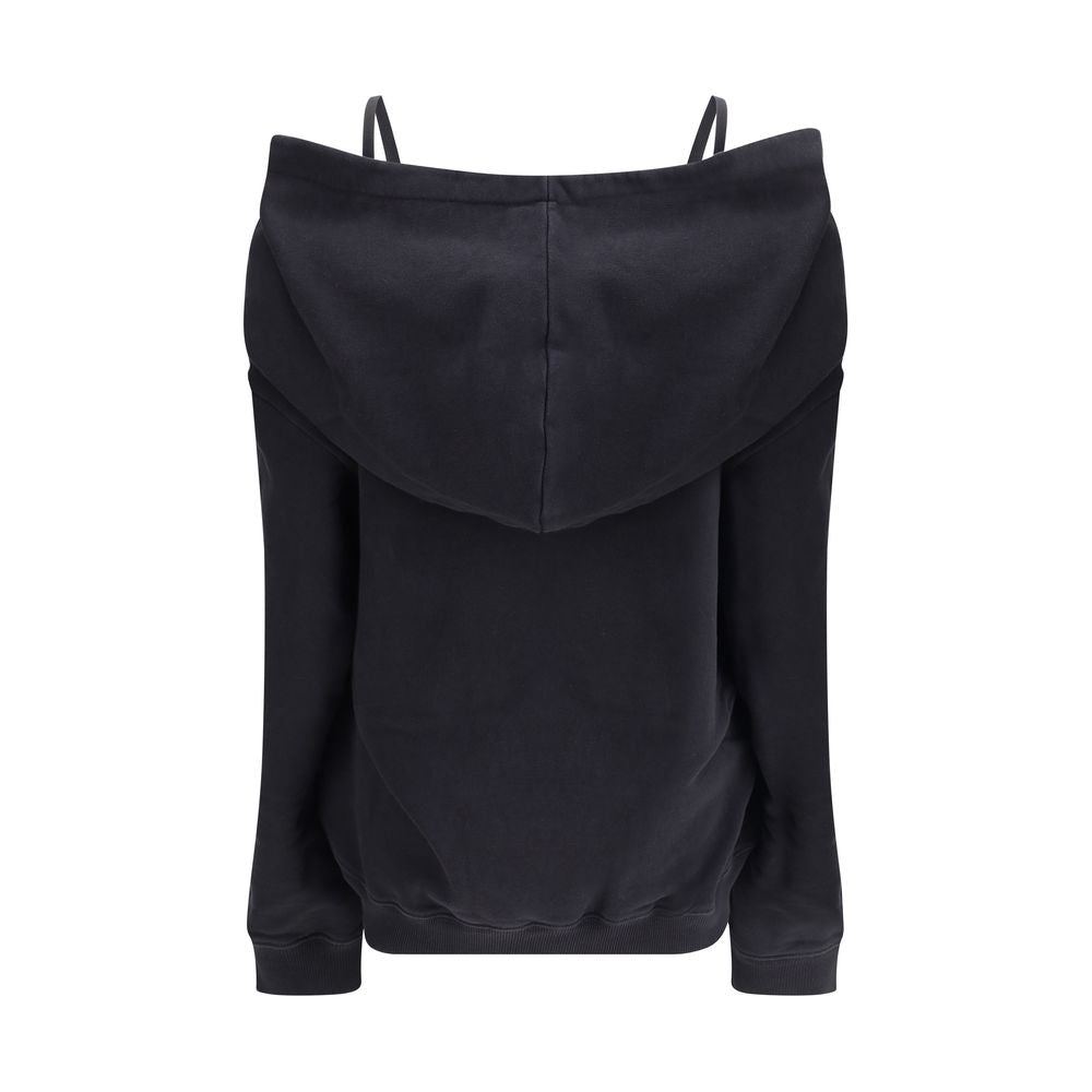 Front view with bag zipped and handles upright.