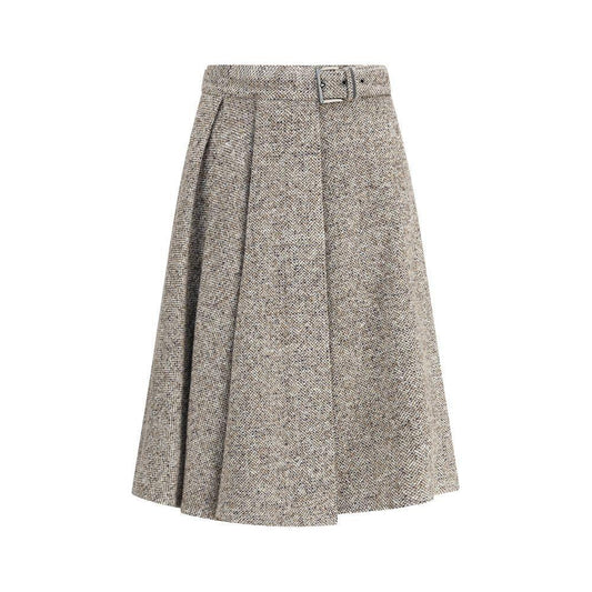 Brunello Cucinelli Virgin wool midi Skirt BR-MG530G3906C6286-IT38 | S