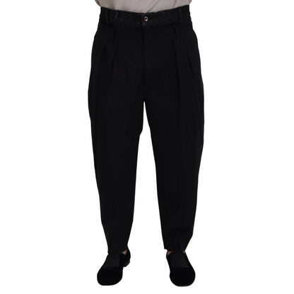 Dolce & Gabbana Black CottonStretch Loose DenimTrouser Jeans