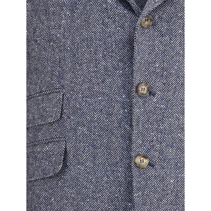 Brunello Cucinelli Blue Wool Blazer