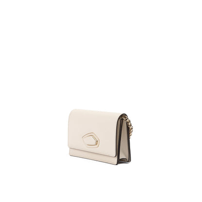 Giada Beige Leather Clutch Bag