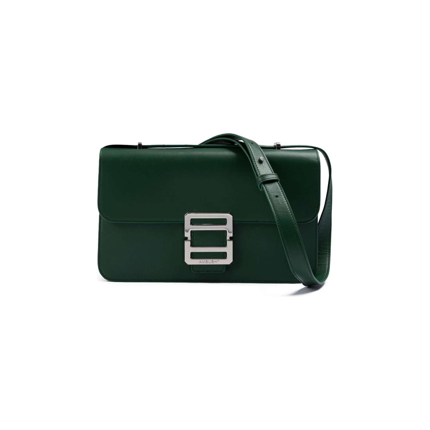 Front view with bag zipped and handles upright.