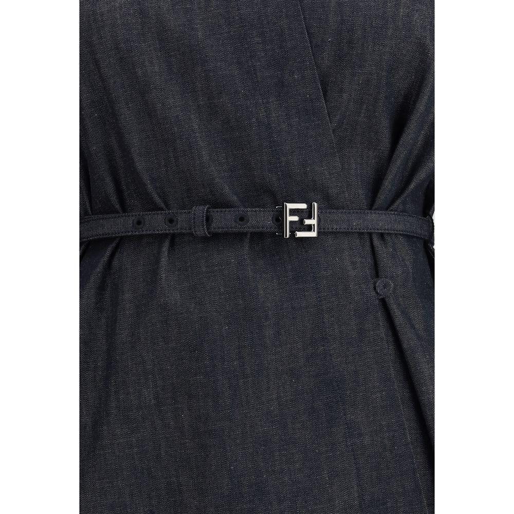 Fendi Chambray Dress FE-FLD565AVF2F0EX7-IT42 | L