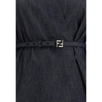 Fendi Chambray Dress FE-FLD565AVF2F0EX7-IT42 | L