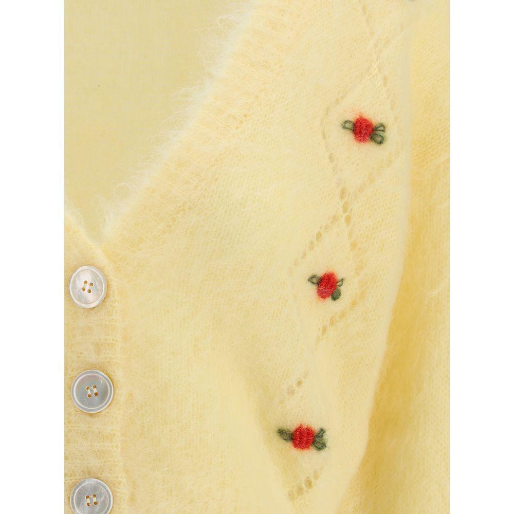 Alessandra Rich Mohair Cardigan with embroidery AL-FABX41839088-IT40 | M