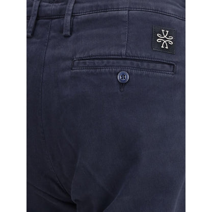 Jacob Cohen Blue Cotton Casual Pants