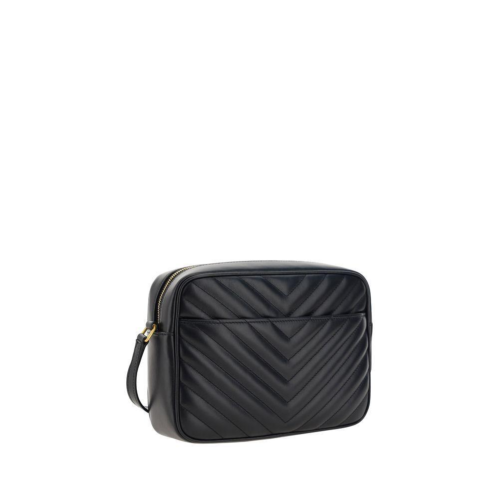 Front view with bag zipped and handles upright.