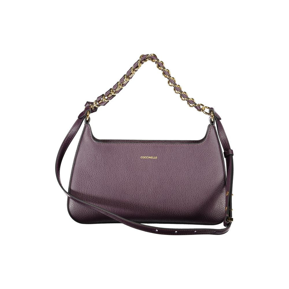 Coccinelle Purple Leather Handbag