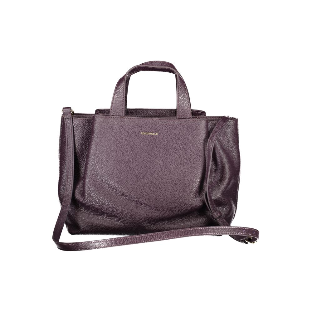Coccinelle Purple Leather Handbag