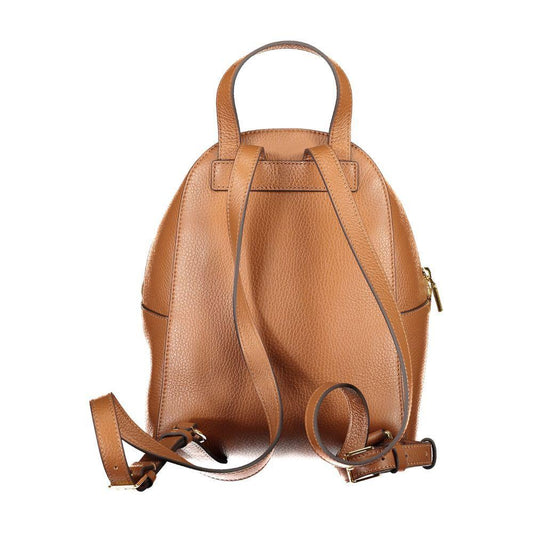 Coccinelle Brown Leather Women Backpack CO-39539