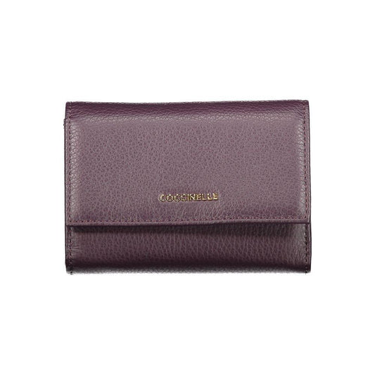 Coccinelle Purple Leather Women Wallet CO-39556