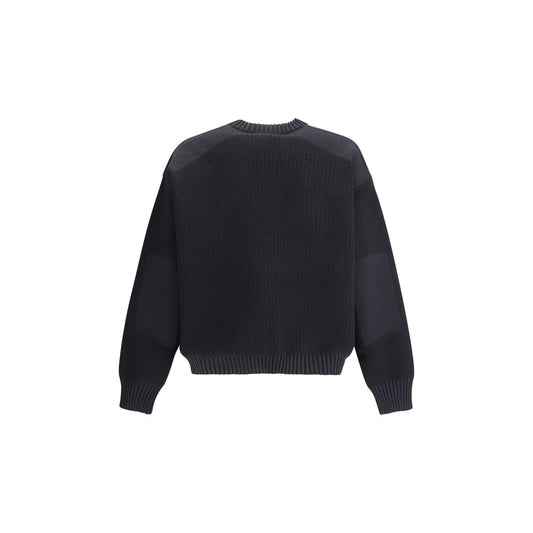 Y-3 Wool padded crew Sweater Y-KD2555BLACK-L