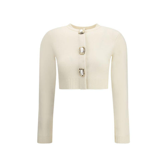 Self-Portrait Wool Cardigan SE-AW25018CCCREAM-M