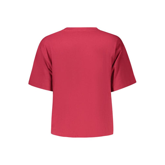 Guess Jeans Red Cotton Tops & T-Shirt