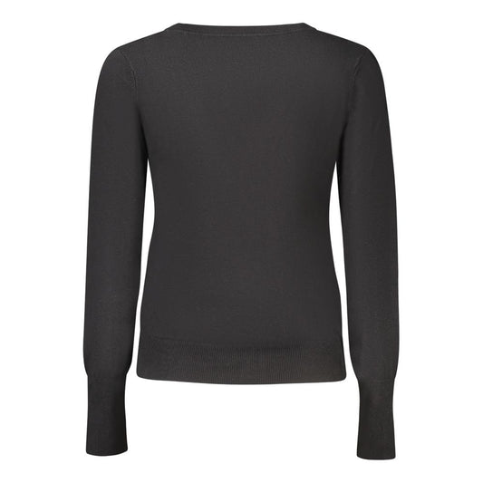 Guess Jeans Black Viscose Women Cardigan GU-39578-S