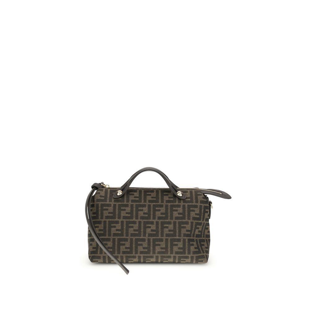 Front view with bag zipped and handles upright.