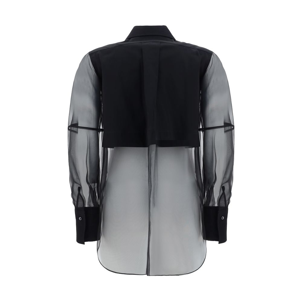 Brunello Cucinelli Black Cotton Pattern Shirt