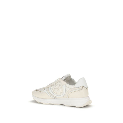 PINKO White Cotton Athletic Sneakers
