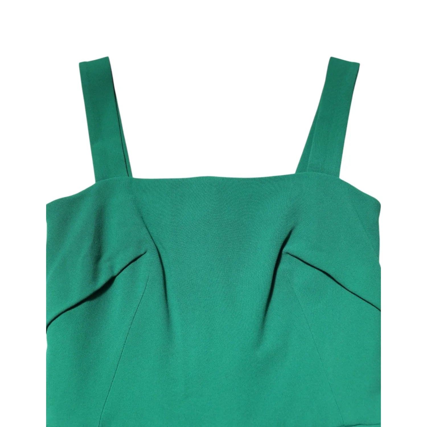 Dolce & Gabbana Dark Green Sleeveless Rayon Bodycon Dress