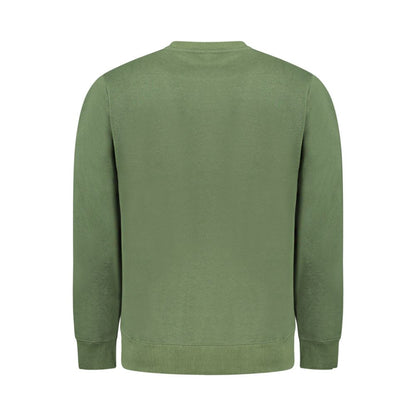 Norway 1963 Green Cotton Men Sweater, back view showing crew neck and long sleeves for stylish urban streetwear.