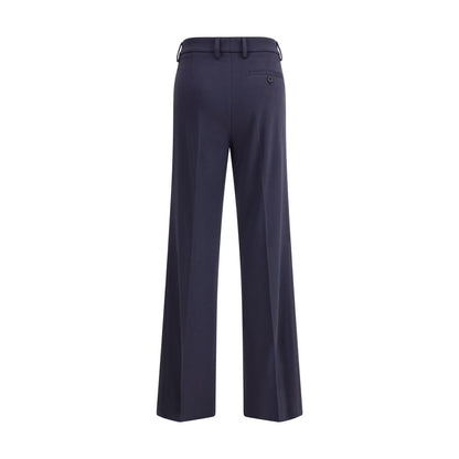True Royal Blue Viscose Flared Pants