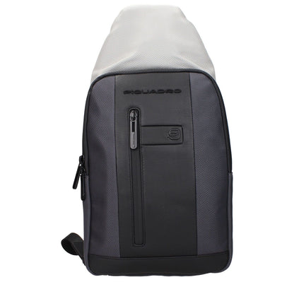 Piquadro Gray Fabric Backpack with RFID protection, adjustable straps, front logo, vintage effect. MPN CA4536BR2SGRN. Code F84417.